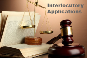 Interlocutory applications